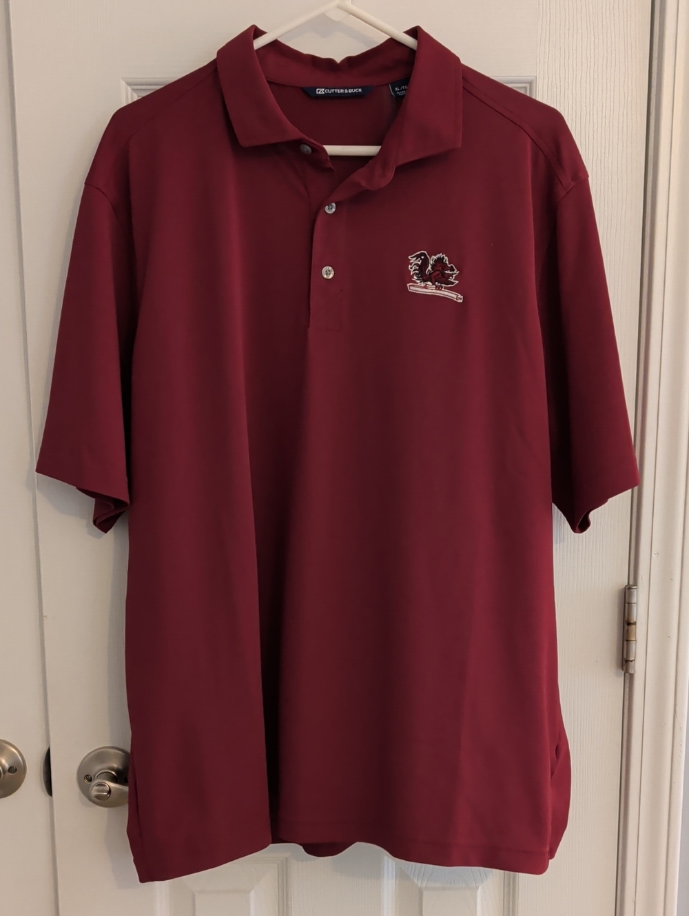 Cutter & Buck Men’s Garnet Polo - South Carolina Gamecocks